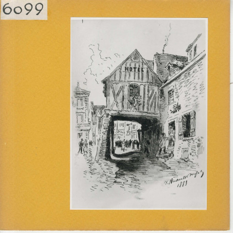 Dessin de Valentin Huault-Dupuy (1883)