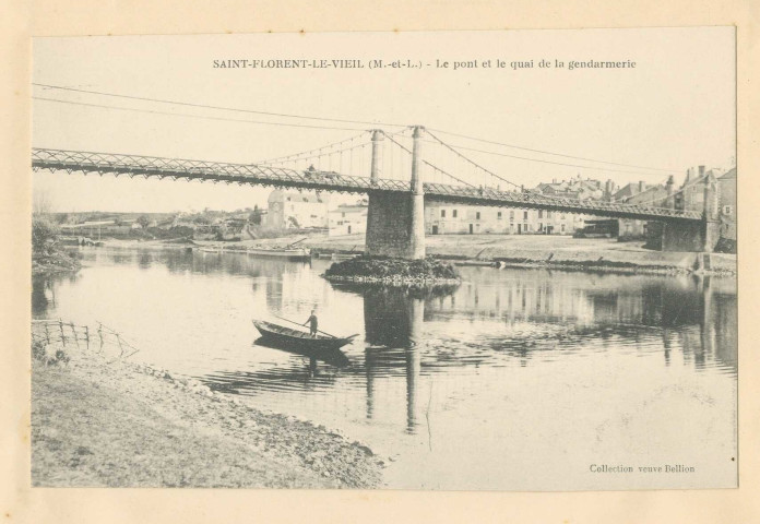 Saint-Florent-le-Vieil (M-et-L). Le pont et le quai de la gendarmerie