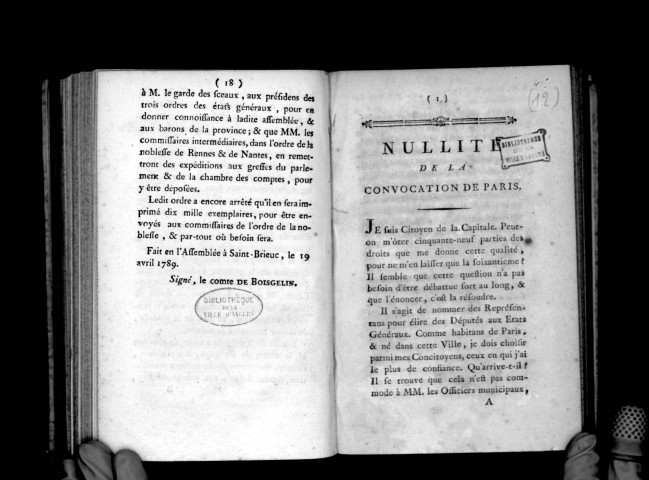 Nullité de la convocation de Paris