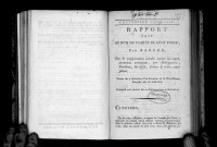 Rapport à la Convention par Barère sur la conspiration de Robespierre, Couthon, Saint-Just, etc. 9 thermidor an II