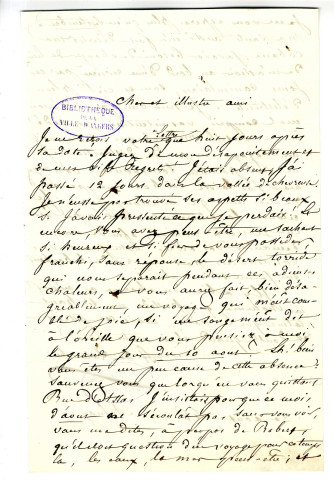 Correspondance de Latouche [à Pierre-Jean David d'Angers]