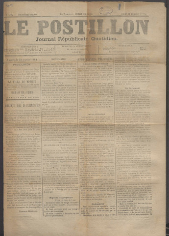 Le postillon. 31 janv. 1884 (2e année, n° 30)