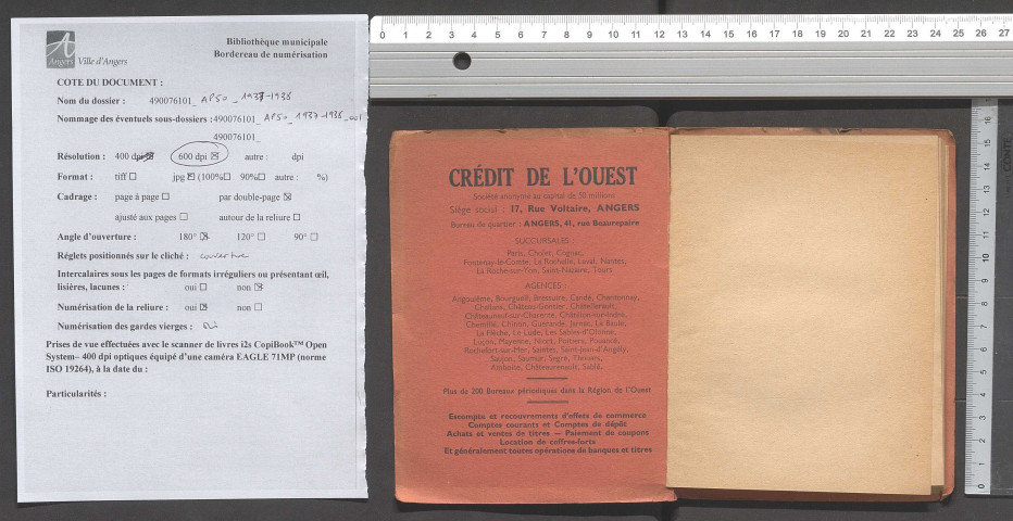 Catalogue de la 42e exposition des Amis des arts d'Angers, 1937-1938