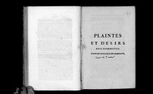 Plaintes et désirs des communes tant de ville que de campagne