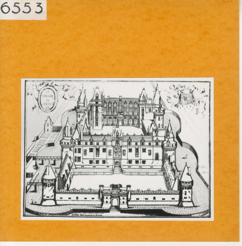 Seiches-sur-le-Loir : Château du Verger (Atlas Célestin Port, planche 95, gravure)