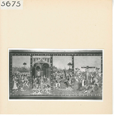 Angers : Retable du XV°s, transept gauche (partie gauche)