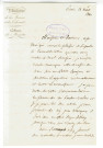Correspondance de l'amiral Roussin à Pierre-Jean David d'Angers et à Lallemand