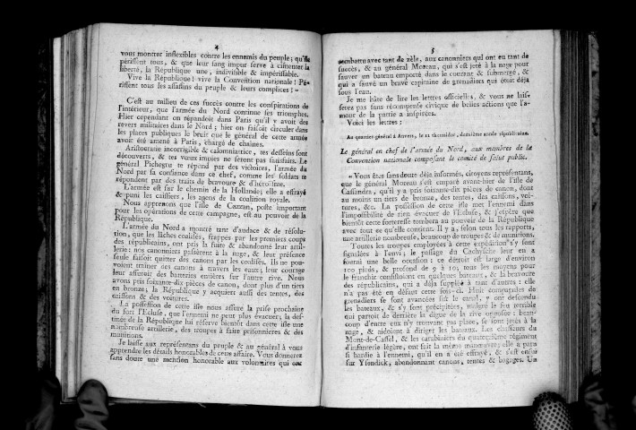 Rapport à la Convention par Barère sur la prise de l'île de Catran et de l'artillerie des Hollandois. 15 thermidor an II