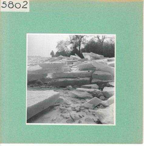 Bouchemaine : Glace dans la Loire