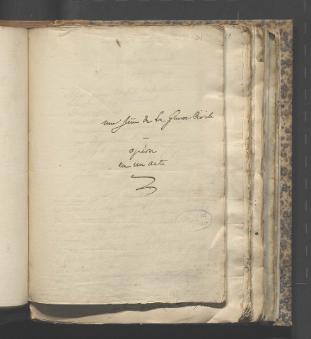 Une scène de la guerre civile