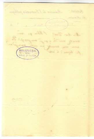 Correspondance de Cousin (Ministre) avec Pierre-Jean David d'Angers