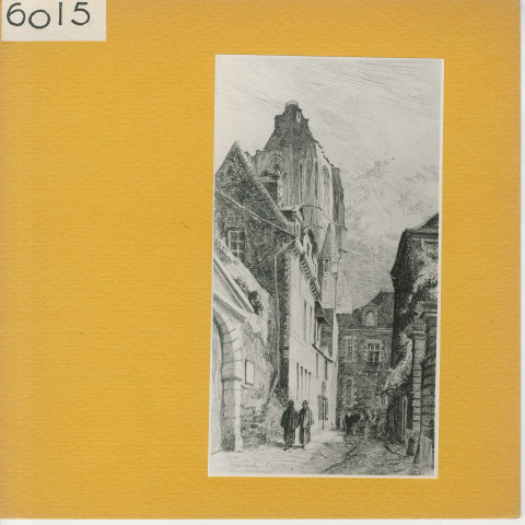 Angers : Rue Courte et tour Saint-Aubin