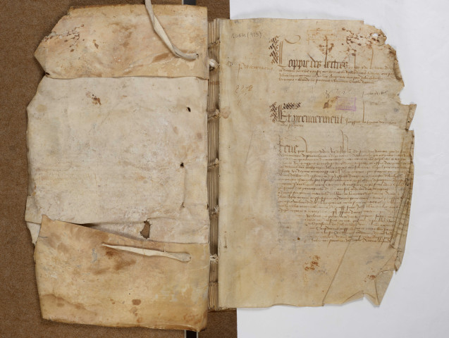 Comptes de Jehan Legay, argentier de Jeanne de Laval, reine de Sicile, du 1er mars 1455-1456 au 31 mars 1457-1458