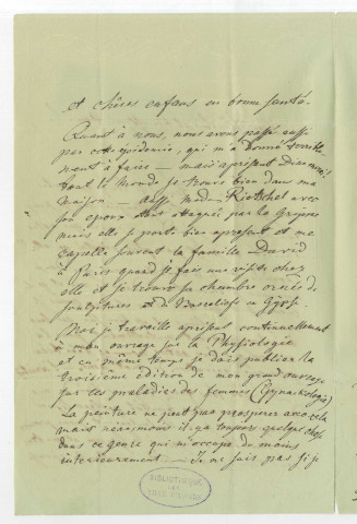 Correspondance de Carl Gustav Carus [à Pierre-Jean David d'Angers]