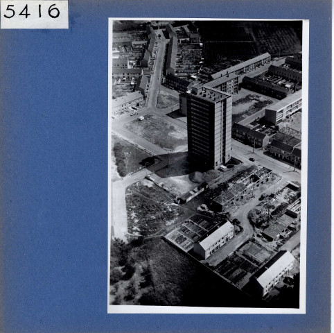 Angers : Belle-Beille, Tour Violet (vue aérienne)