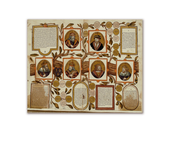 La généalogie et descente des roys de France, depuis Pharamond jusques à Henry III. A laquelle avons adjousté les lignées et maisons illustres yssues de la couronne de France, comme Navarre, Orléans, Bourgongne, etc... Avec un sommaire de l'origine et demeure des Français