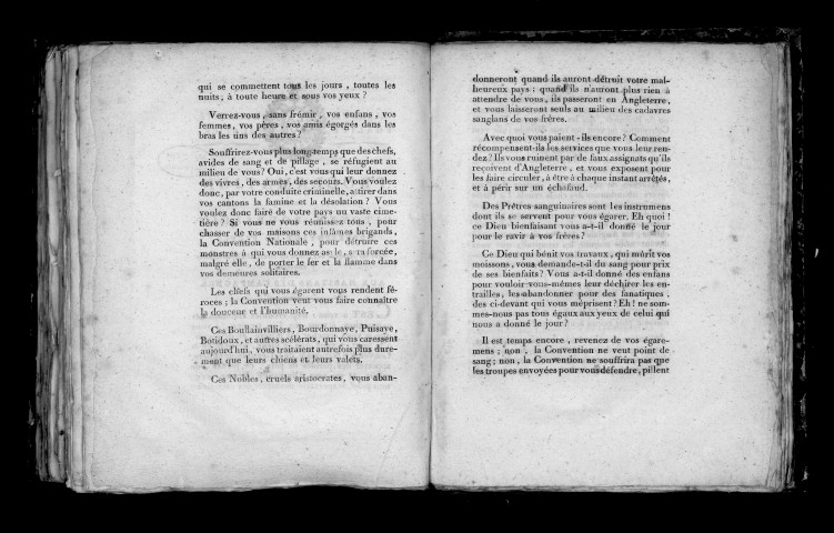 Proclamation du citoyen Boursault, représentant du peuple près les armées des côtes de Brest et départements y contigus, aux habitants des campagnes