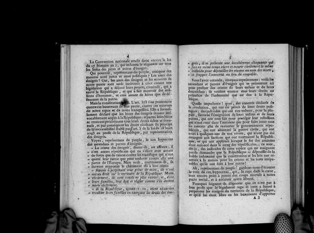 Opinion de J. Gautret (de Maine-et-Loire), sur la résolution du 26 pluviôse, an VII, relative aux droits de successibilité de la République par représentation des émigrés. Séance du Conseil des anciens, du 24 ventôse, an VII