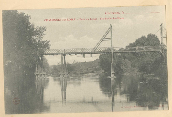 Chalonnes-sur-Loire. Pont du Louet. Ste-Barbe-des-Mines