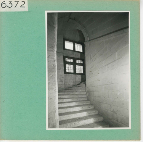 Brissac : Château, détails des escaliers