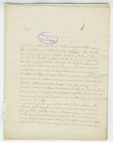 Correspondance de Brisson [à Joseph Lakanal]