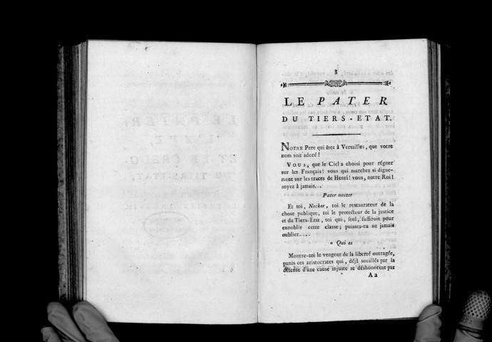 Le Pater, l'Ave et le Credo du tiers-état, paraphrasé par M. C...r (Cordier), roturier angevin