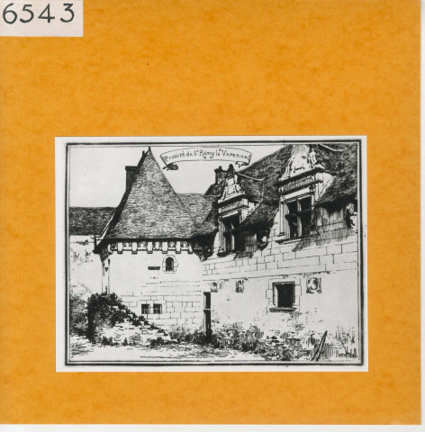 Saint-Rémy-la-Varenne : Prieuré (Atlas Célestin Port, planche 85, gravure)