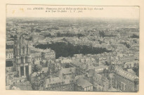 393. Angers. Panorama pris en ballon au-dessus du Logis Barrault et la Tour Saint-Aubin