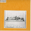 Angers : Abbaye du Ronceray, tombeau (Atlas Célestin Port, planche 35, gravure)