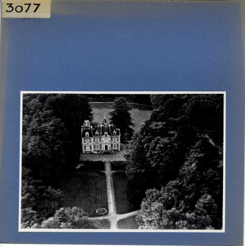 Saint-Laurent-de-la-Plaine : Château du Plessis-Raimont, vue aérienne