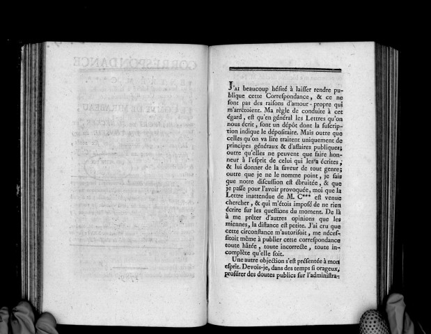 Correspondance entre M. C*** et le comte de Mirabeau