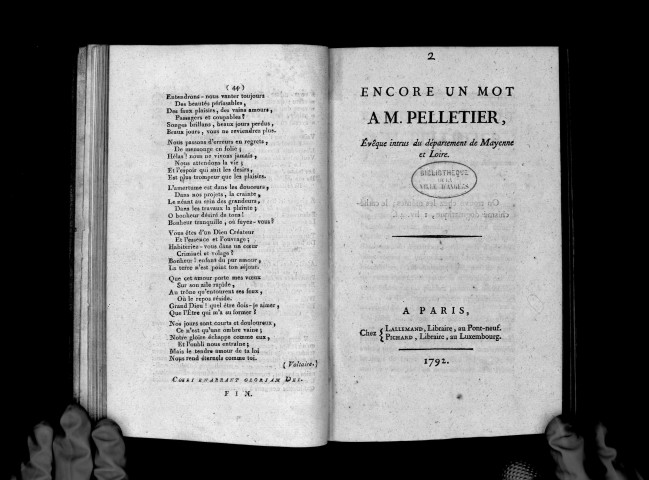 Encore un mot à M. Pelletier, évêque intrus du département de Mayenne et Loire
