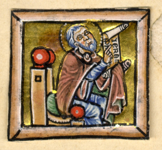 Miniatures découpées provenant de la Bible de Pierre de Pampelune