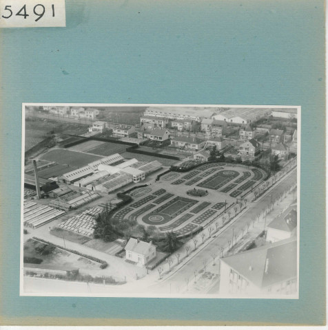 Angers : La Roseraie (vue aérienne)