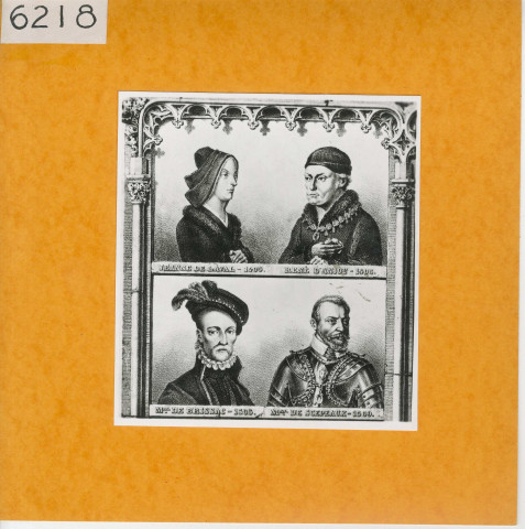 Angers : Plan, détail des gravures