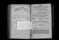 Rapport et décret du 23 août, l'an II, sur la réquisition civique des jeunes citoyens pour la défense de la Patrie, présentés au nom du Comité de salut public, par Bertrand Barrère