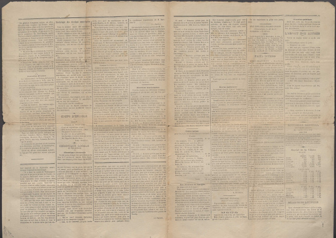 Le postillon. 1er mai 1884 (2e année, n° 119)