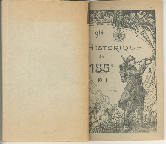 Historique du 135ème régiment d'Infanterie 2 août 1914-2 août 1919