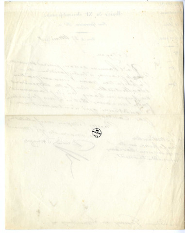 Pièce 9 - Lettre de David d'Angers au citoyen Genevay