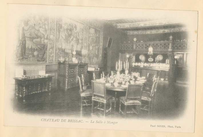 Château de Brissac. La salle à manger