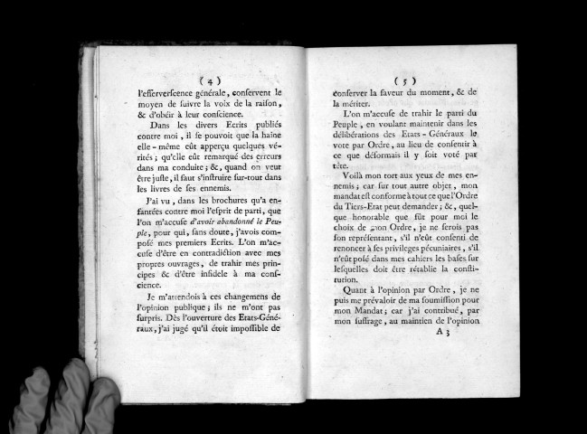 À l'ordre de la noblesse du Bas-Vivarais, par le comte d' Antraigues, son député aux États généraux
