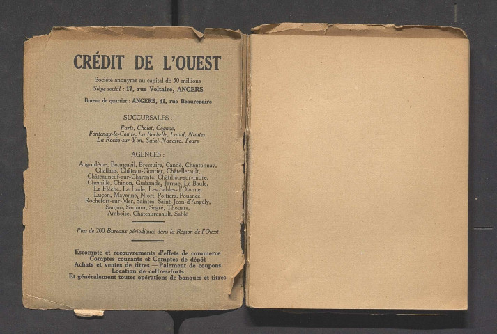 Catalogue de la 43e exposition des Amis des arts d'Angers, 1938-1939