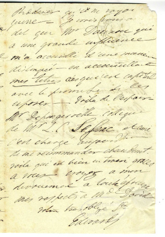 Correspondance du Dr. Edwards avec Pierre-Jean David d'Angers