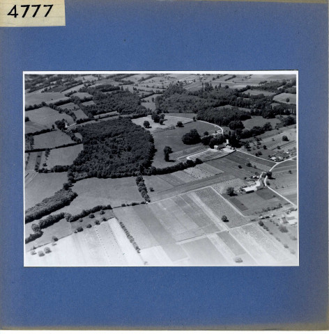 Fontaine-Guérin : Château du Dauphiné (vue aérienne)