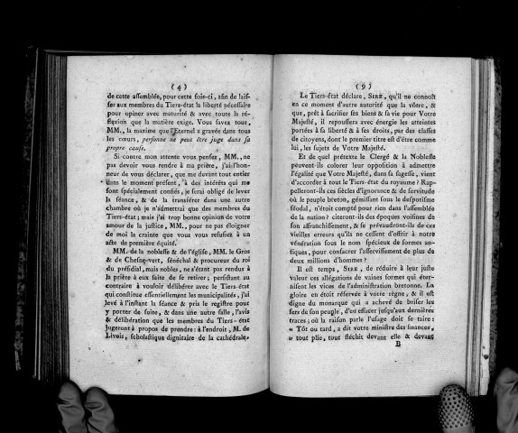 Extrait du registre des délibérations de la ville et comté de Nantes du 23 janvier 1789