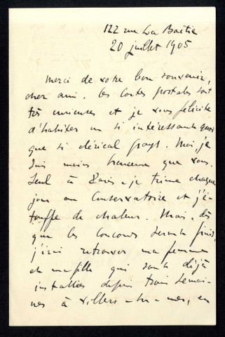 Lettres d'Alfred Bruneau à Jean Huré