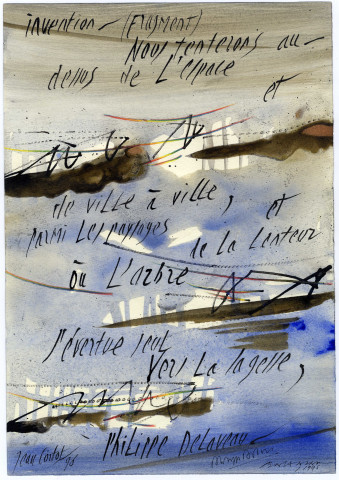 Invention (fragment) [placard poétique]