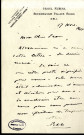 Lettre de Pablo Casals à Jean Huré