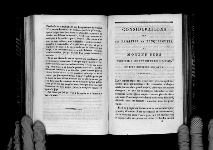 Considérations sur les faillites et banqueroutes, par M. Martineau