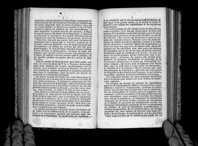 Premier rapport par Barrère, séance du 22 floréal, sur les moyens d'extirper la mendicité dans les campagnes